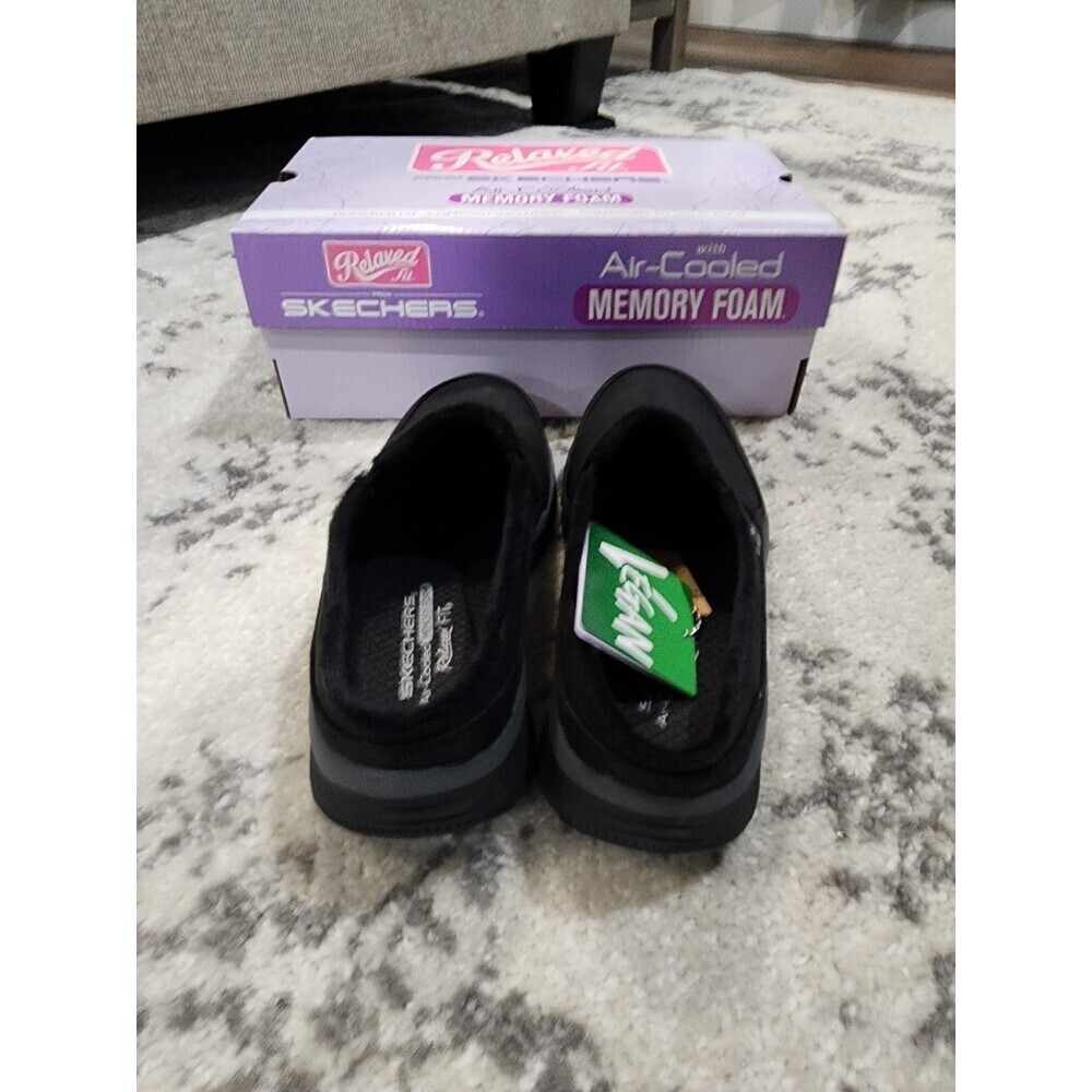 Skechers Woman Size 6 Relaxed Fit Easy Goin Lovely Latte Clog 167870 BLACK - Picture 5 of 8